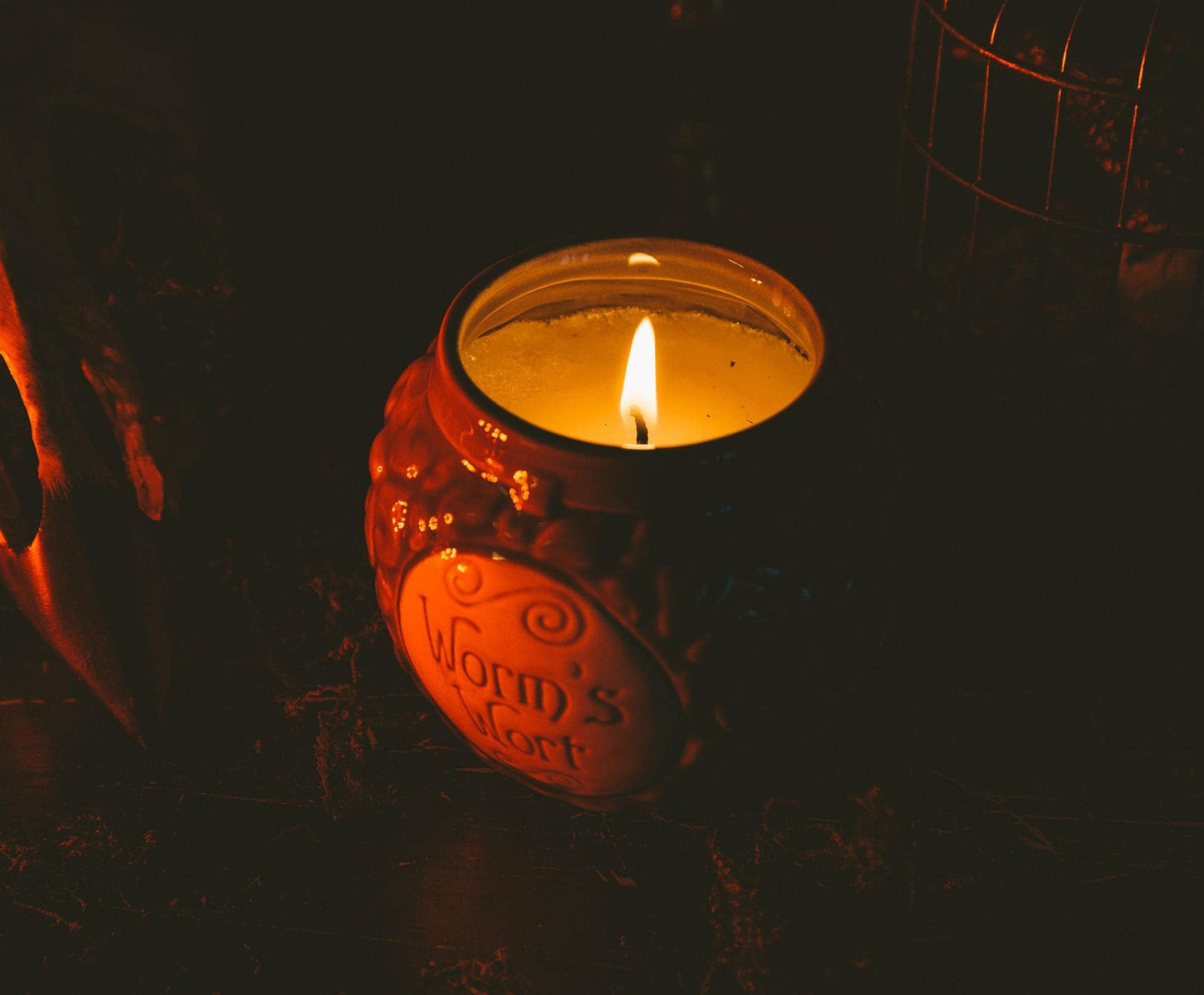 Disney The Nightmare Before Christmas Sally Worm's Wort Jar Ceramic Candle | Citrus Fragrance with 30-Hour Burn Time