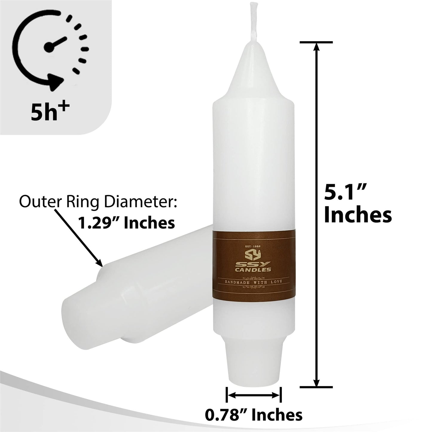 Short Candlesticks White Taper Candles - 5 Inch Dripless Candle Sticks Small Unscented Dinner Candles for Mother’s Day Wedding Table Centerpieces Home Party Decoration,4 Pack