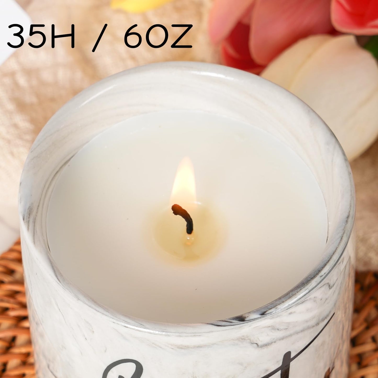 Aunt Gifts - Scented Best Aunt Ever Candle for Christmas, Birthday, Wedding and Mother's Day - 6 Oz Ceramic Candle From Niece and Nephew