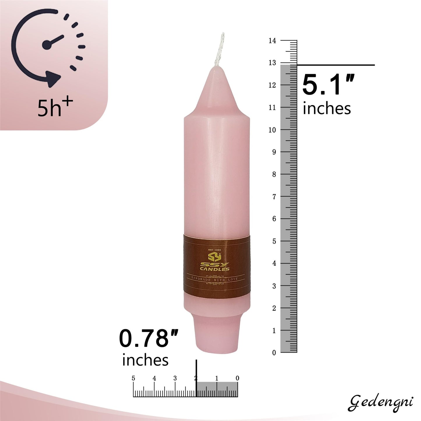 Gedengni 8pcs Colorful Dripless Spiral Candle Green Taper Candlesticks,5inches Pink Tapered Candles Purple Candle Sticks Colorful Twisted Candles for Wedding Home Party Women Gift