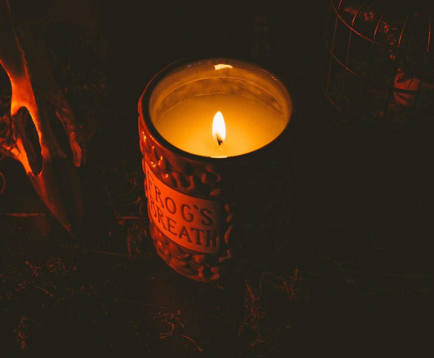 Disney The Nightmare Before Christmas Sally Frog's Breath Jar Ceramic Candle | Floral Muguet Fragrance with 35-Hour Burn Time