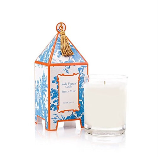 Seda France Japanese French Tulip Candle - Luxury Designer Candles - Japanese Pagoda Candle