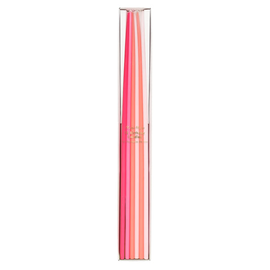 Meri Meri Tall Tapered Candles (Pack of 12), 15.25" Tall, Unscented