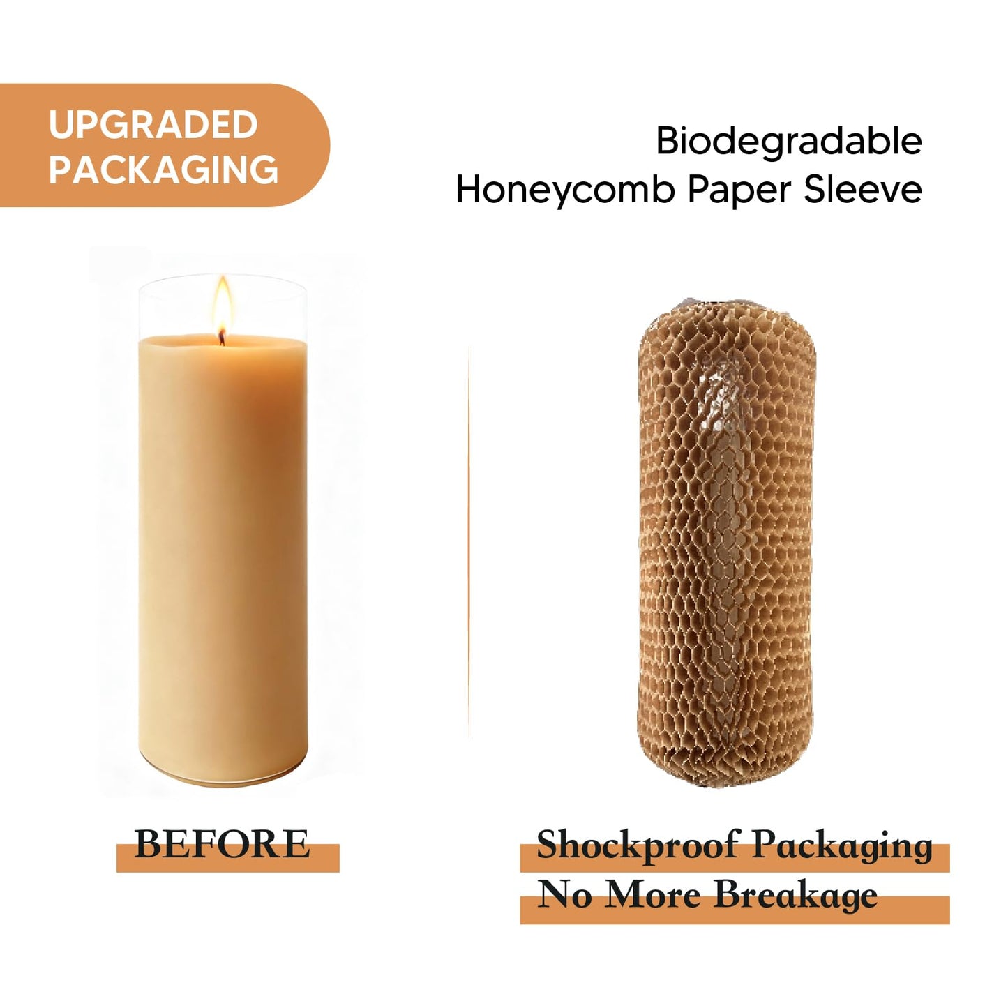 chaoxinge Pure Beeswax Prayer Candles 7 Day Devotional Candles in Glass-1Pack with 120 Hours Long Burn Time, Honey Fragrance Religious Candles Catholic for Memorials, Vigil, Church