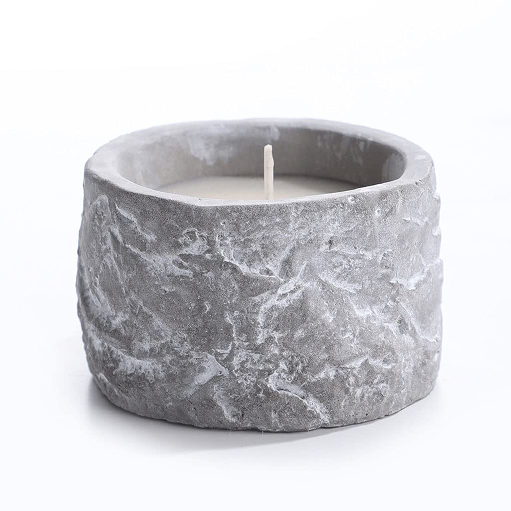 Candle Holder Aromatherapy Candle Candle Holder Cement Candle Holder Ornament Suitable for Dinner Living Room Kitchen Restaurant Centerpiece Table Decorations