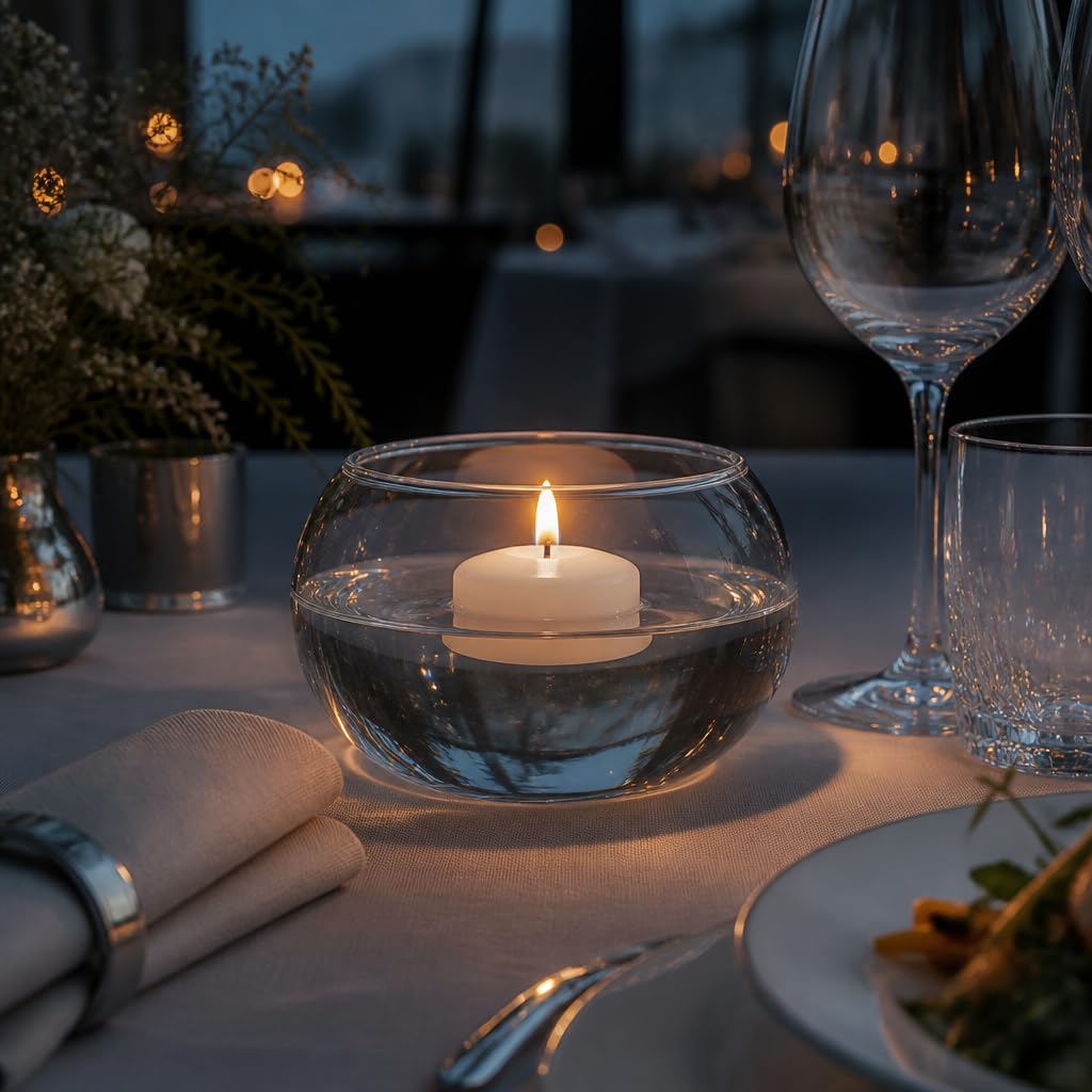 yummi Case of 18 3" White Floating Candles