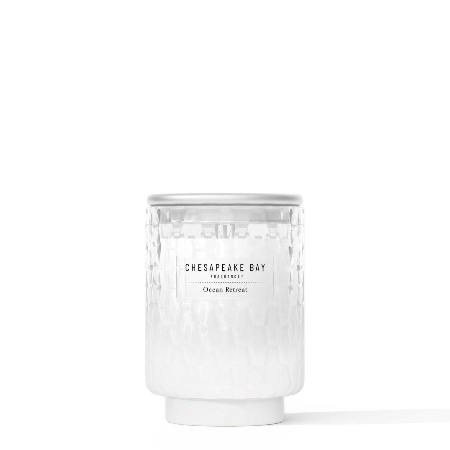 Chesapeake Bay, 8oz Ocean Retreat Scented Candle, Mood Evoking Fragrance, Textured Sea Glass-Inspired Jar, Premium Soy Blend Wax with Essential Oils, Coastal Fragrance for Home Décor or Gifting