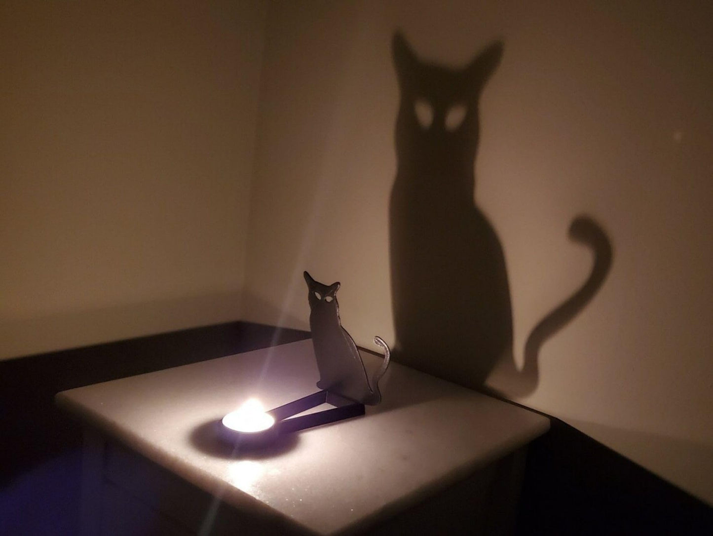 2024 New Tealight Shadow Caster, Halloween Tea Light Holder, Witch Halloween Tealight Shadow Caster, Demon Halloween Tealight Shadow Caster for Home Party Scary Candle Stands Table Decor