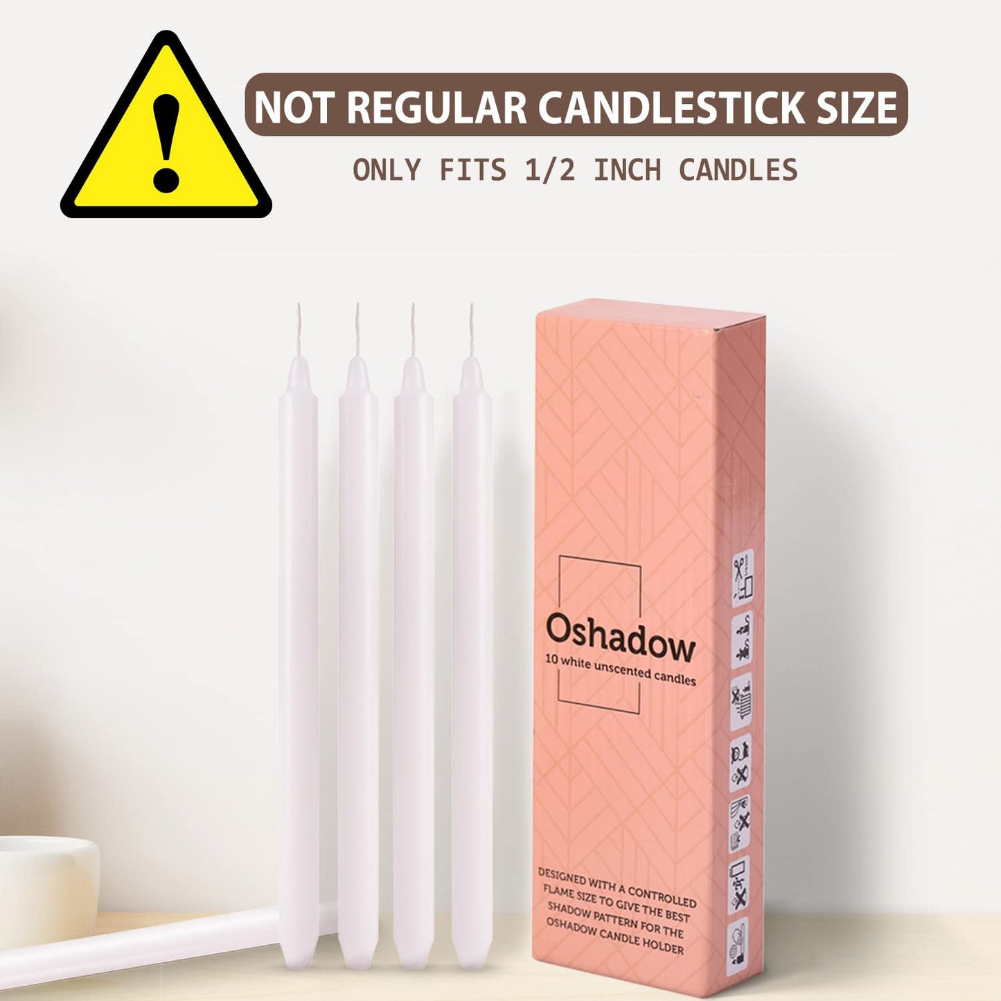 Oshadow Lotus Candle Holder - Cute Boho Decor for Taper Candles & Coffee Table