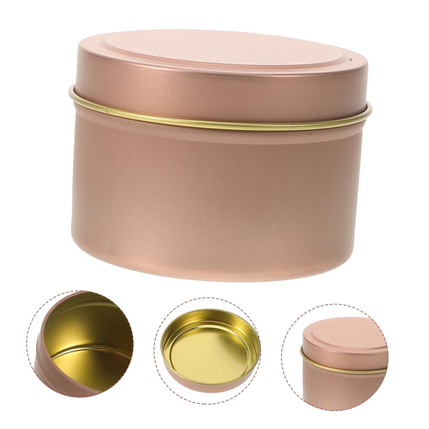 GOOHOCHY 12pcs Metal Tea Light Candle Holders Diy Aromatherapy Candle Cans Empty Jar Tins