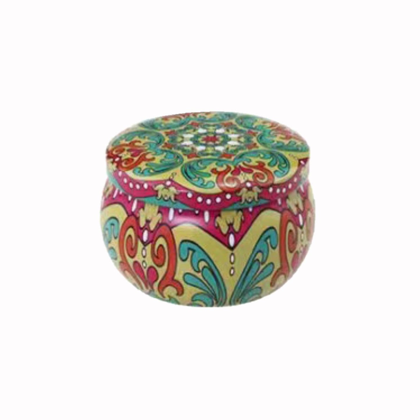FWJUNHUYC Scented candle tin can drum metal packaging tinplate gift candy scented candle set tin box