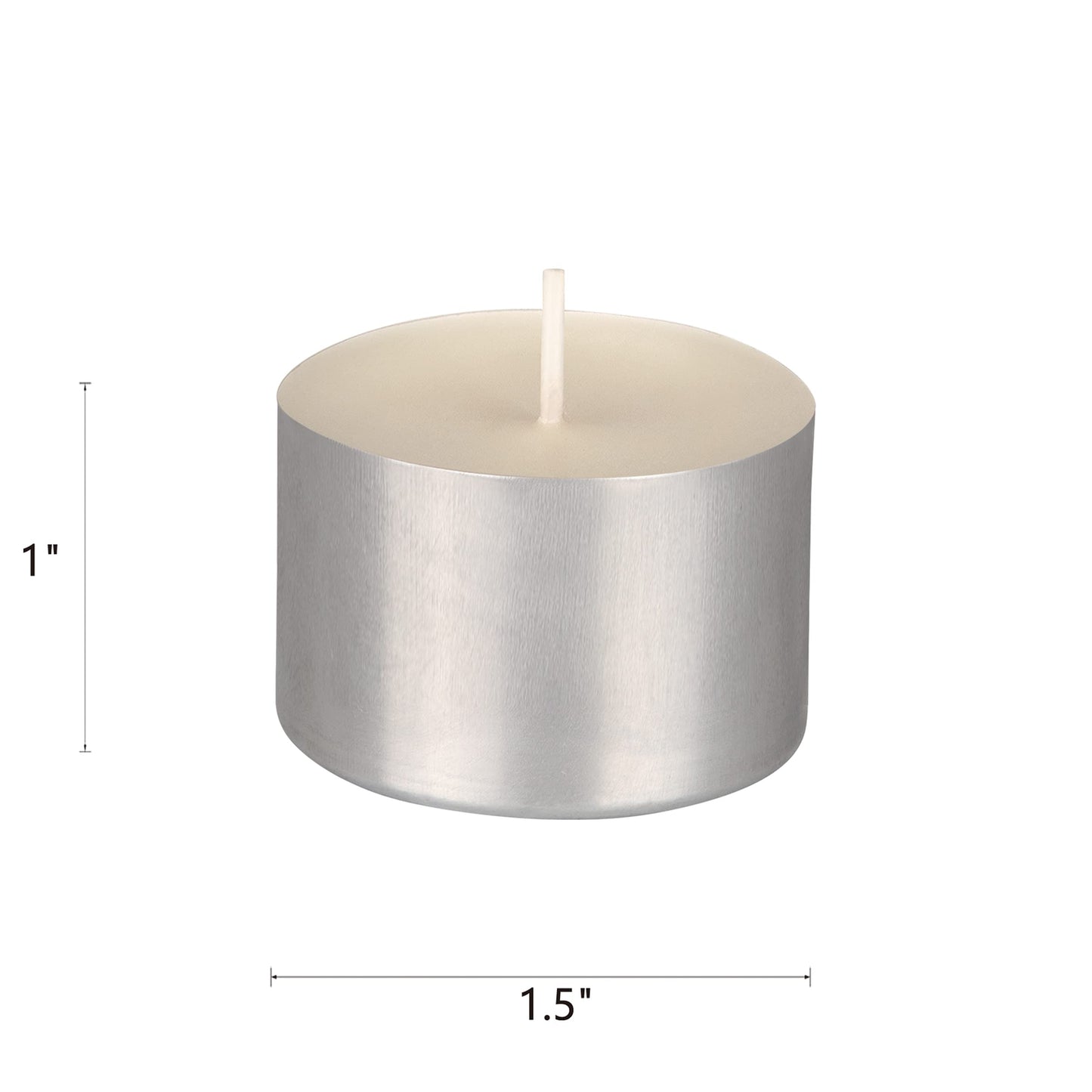 Mega Candles 100 pcs Unscented Jumbo Ivory Tea Lights Candles, Pressed Wax Candle 8 Hour Burn Time, Home Décor, Wedding Receptions, Occasions, Festivities, Events, Meditations, Prayers, Vigil, Altar