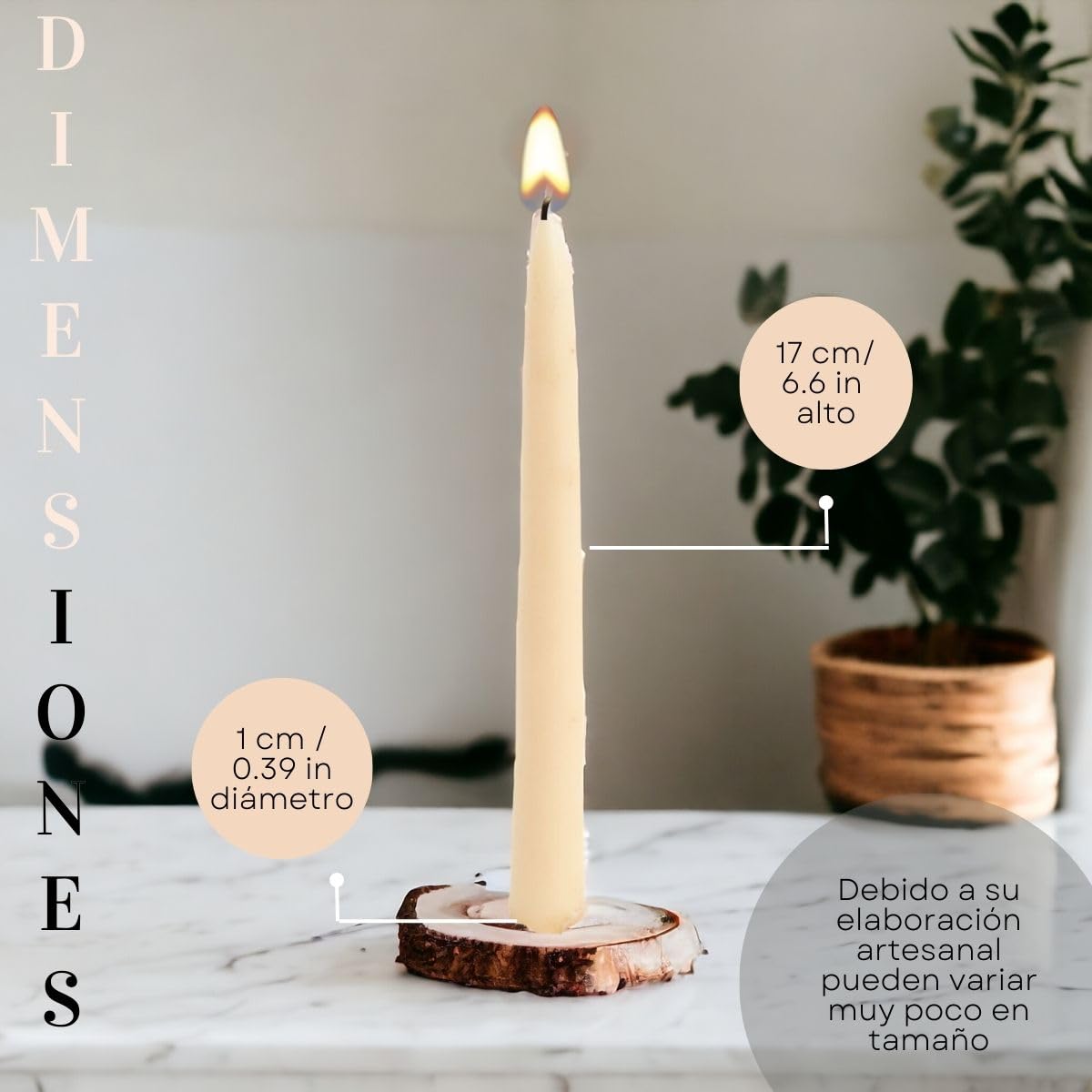 White Tallow Candles 26 Pieces