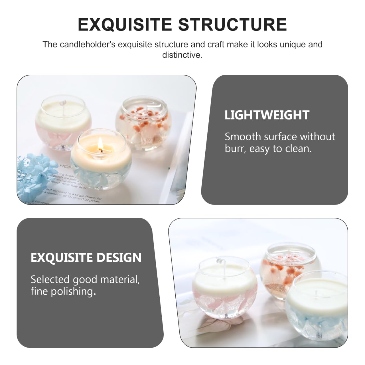 SEWACC 2pcs Glass Tealight Candle Holder Round Clear Votive Candle Holders for Table Centerpieces Wedding Party Decoration