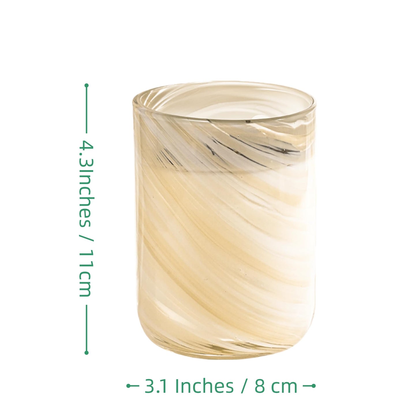 Scented Soy Candles, Large Candle 3 Wicks 19oz Japanese Cherry Blossom Ceramic Jar Lava Collection, Gorgeous Gifts for Birthday Thanksgiving Christmas (9.5oz-Artic Mint Coconut Sugar)