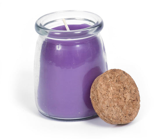BeeTheLight Beeswax Jar Candle - 100% Pure USA Bees Wax in Glass Container - 31 Hours Burn Time - All Natural 100% Pure Beeswax & Lavender Essential Oil Candle - Handmade Decorative Jar Candle