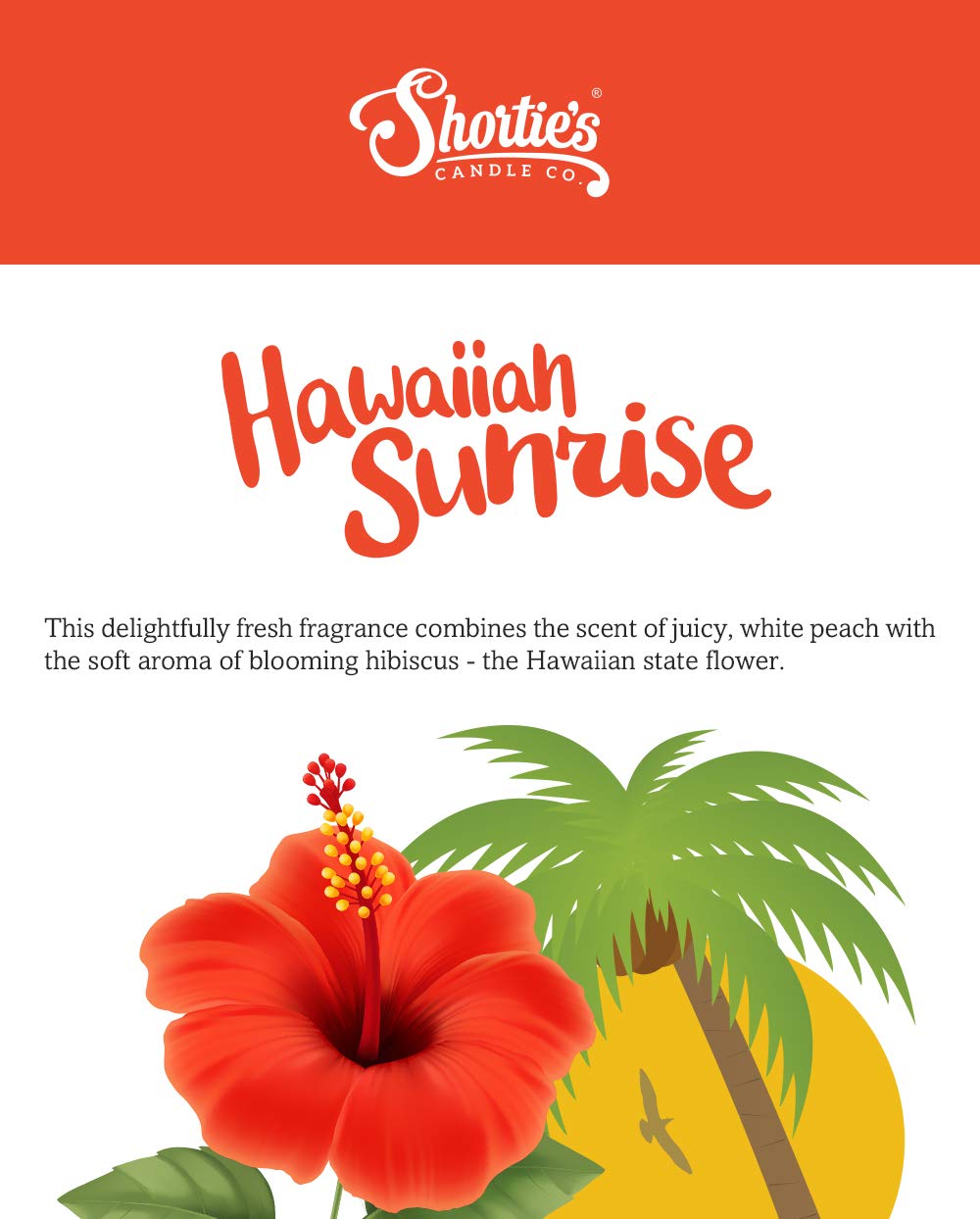 Shortie's Candle Company Hawaiian Sunrise™ Premium Wax Melts 4 Pack - 12 Oz., Strong & Long Lasting, Non-Toxic - Made with Essential & Natural Oils - Formula 117