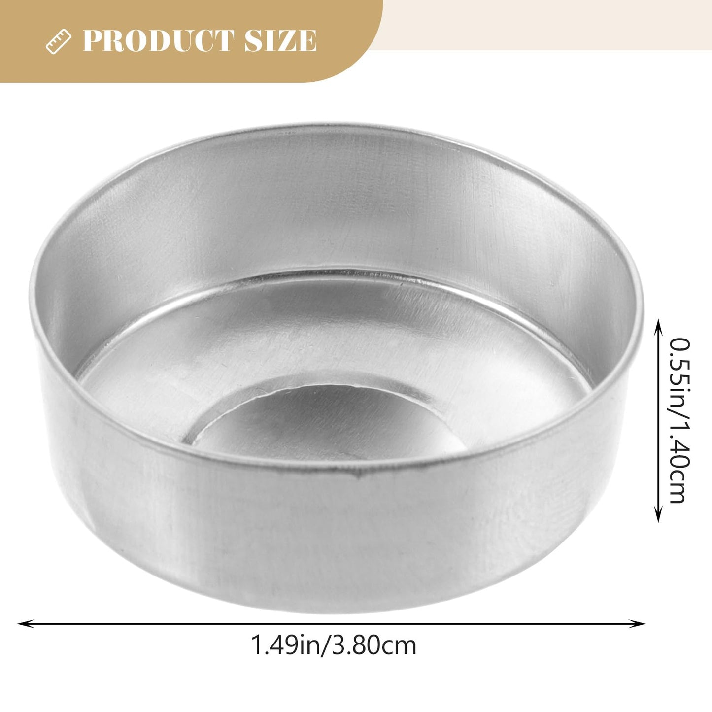 500pcs Round Tin Tea Light Cups Empty Case Candle Wax Containers Candle Mold Model DIY Wax Candles Tealight Accessories