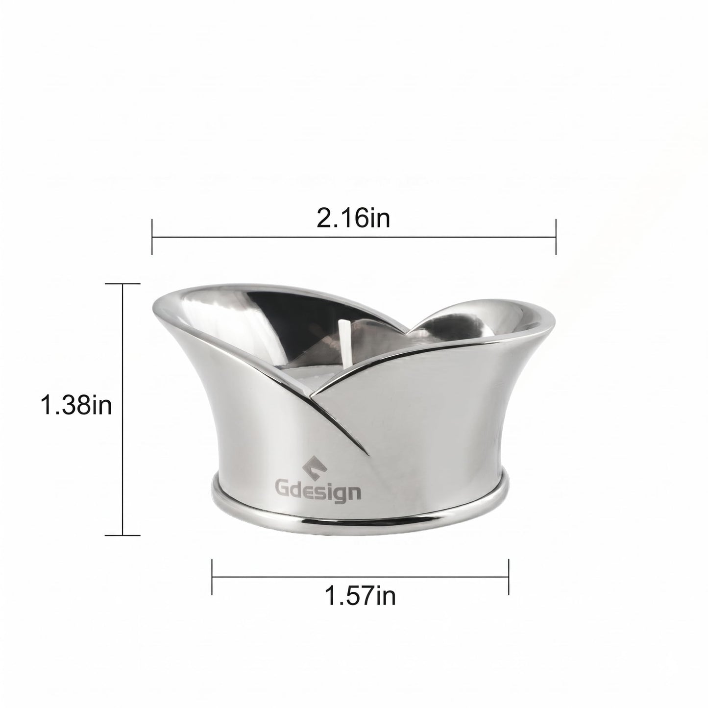 Gdesign Stainless Steel Napkin Ring, Decorative Napkin Holder for Dining Table Decoration, Gifts, Setting for Party, Wedding, Christmas, Thanksgiving and Birthday