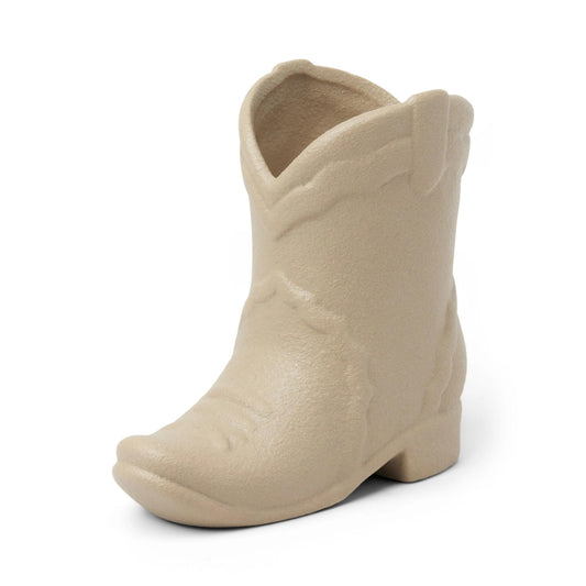 Paddywax Nashville Cowboy Boot Candle Collection Scented Soy Wax in Ceramic Vessel, Home Décor Candle for Living Room, Bedroom & Office, Western Inspired, 6 oz, Bergamot & Mahogany