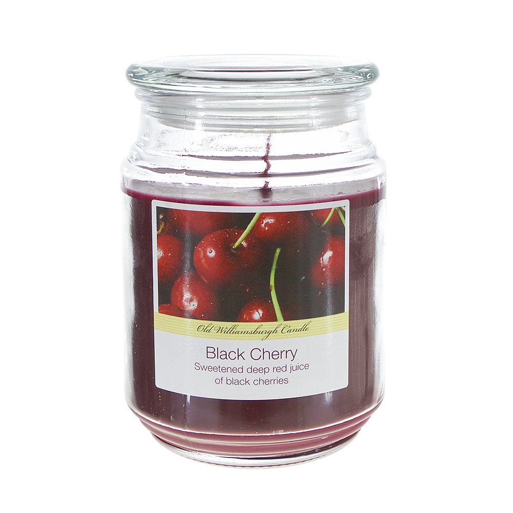 SRG Scented 18 Ounce Glass Jar Container Candle - Black Cherry