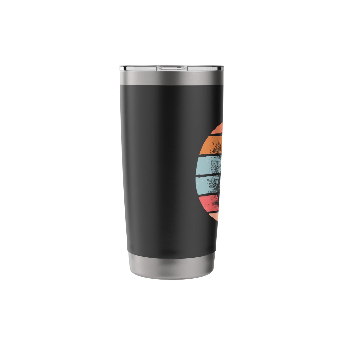 Sloth Birthday Cake Candle Floral Animal Cute Relaxed Calm Stainless Steel Insulated Tumbler