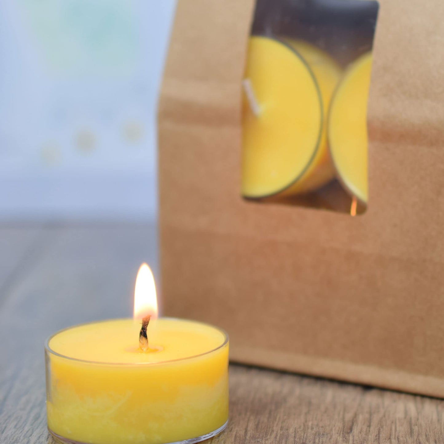 Lemon Verbena Scented - Soy Tealight Candles, 12 Pack - Highly Scented - Handmade in The USA - Candeo Candle - Summer Scents