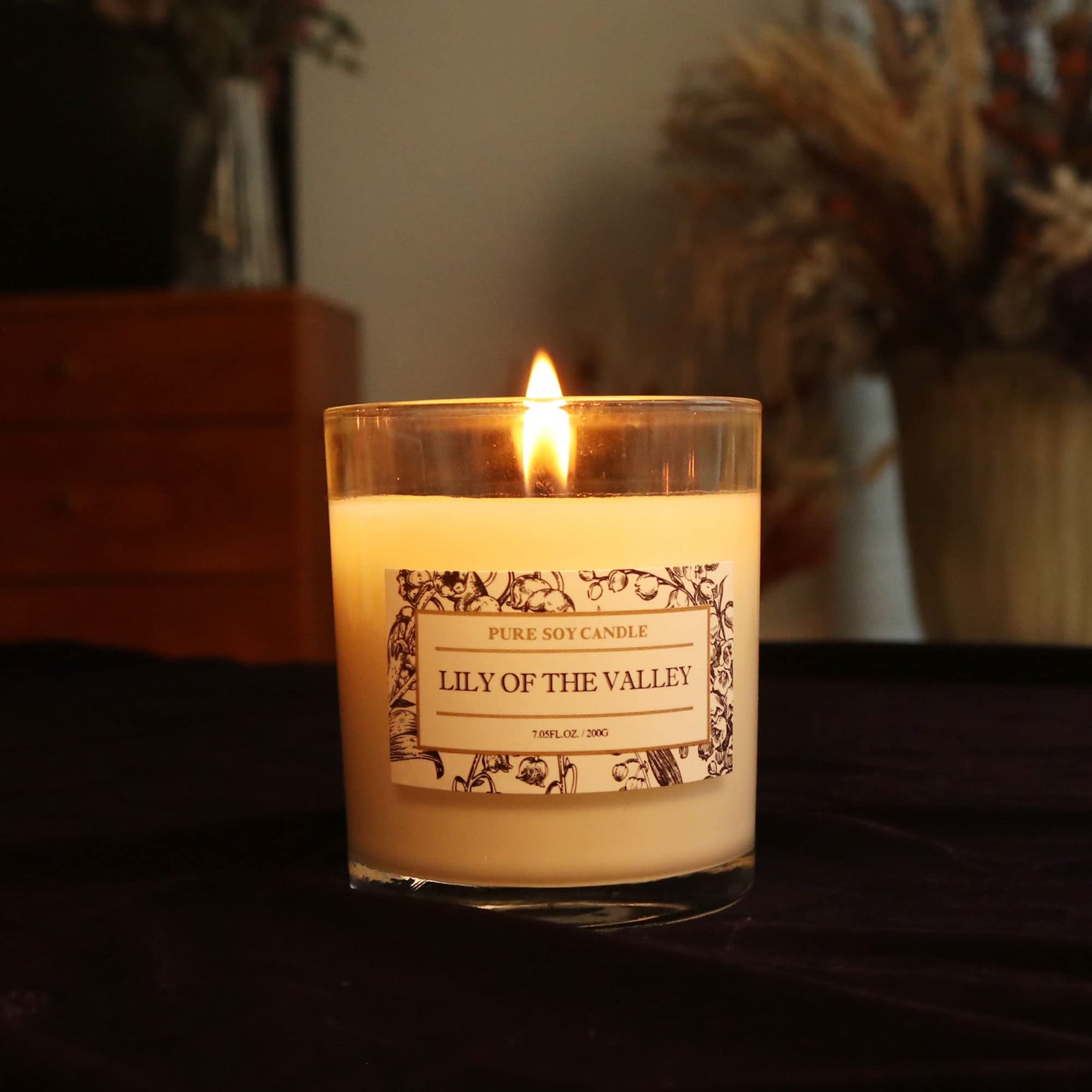 Aronica Lily of The Valley Soy Wax Scented Candles - Bestfriend Gift House Wax, Floral Scented Candle for Spring, Home Decor, Gift for Game Winner