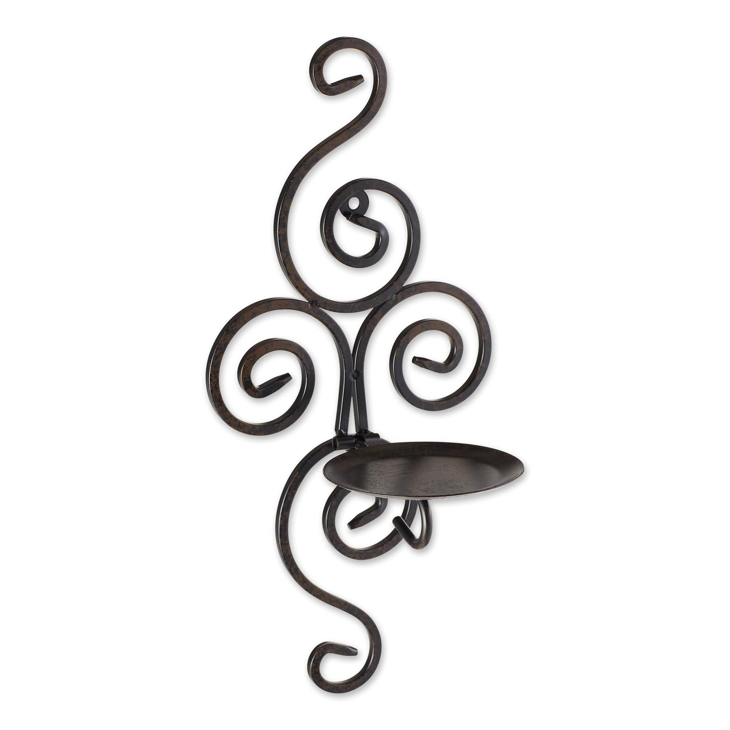 Scrollwork Candle Wall Sconce 13" Tall