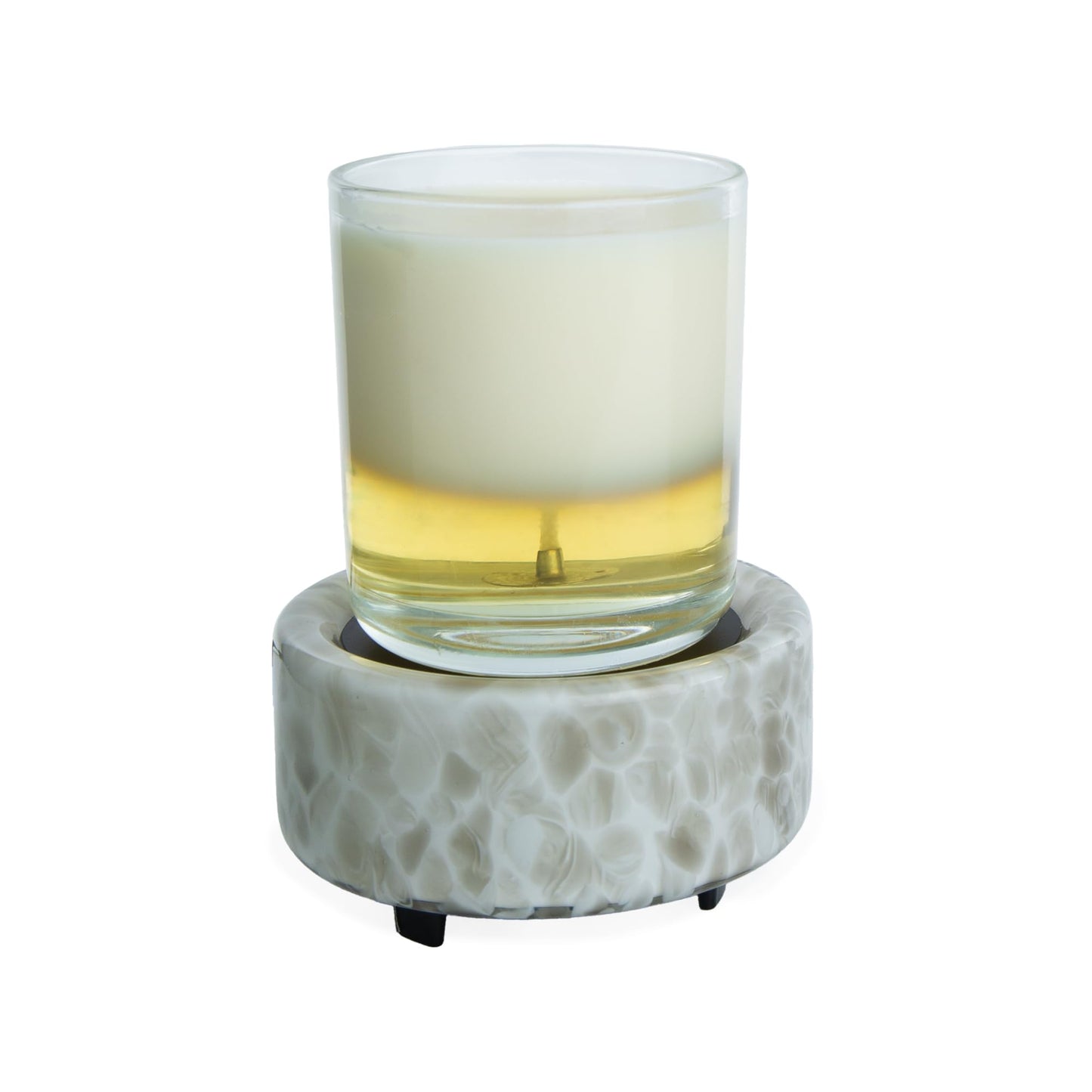Candle Warmers ETC 2-in-1 Candle and Fragrance Warmer for Warming Scented Candles or Wax Melts and Tarts with to Freshen Room, Swirl