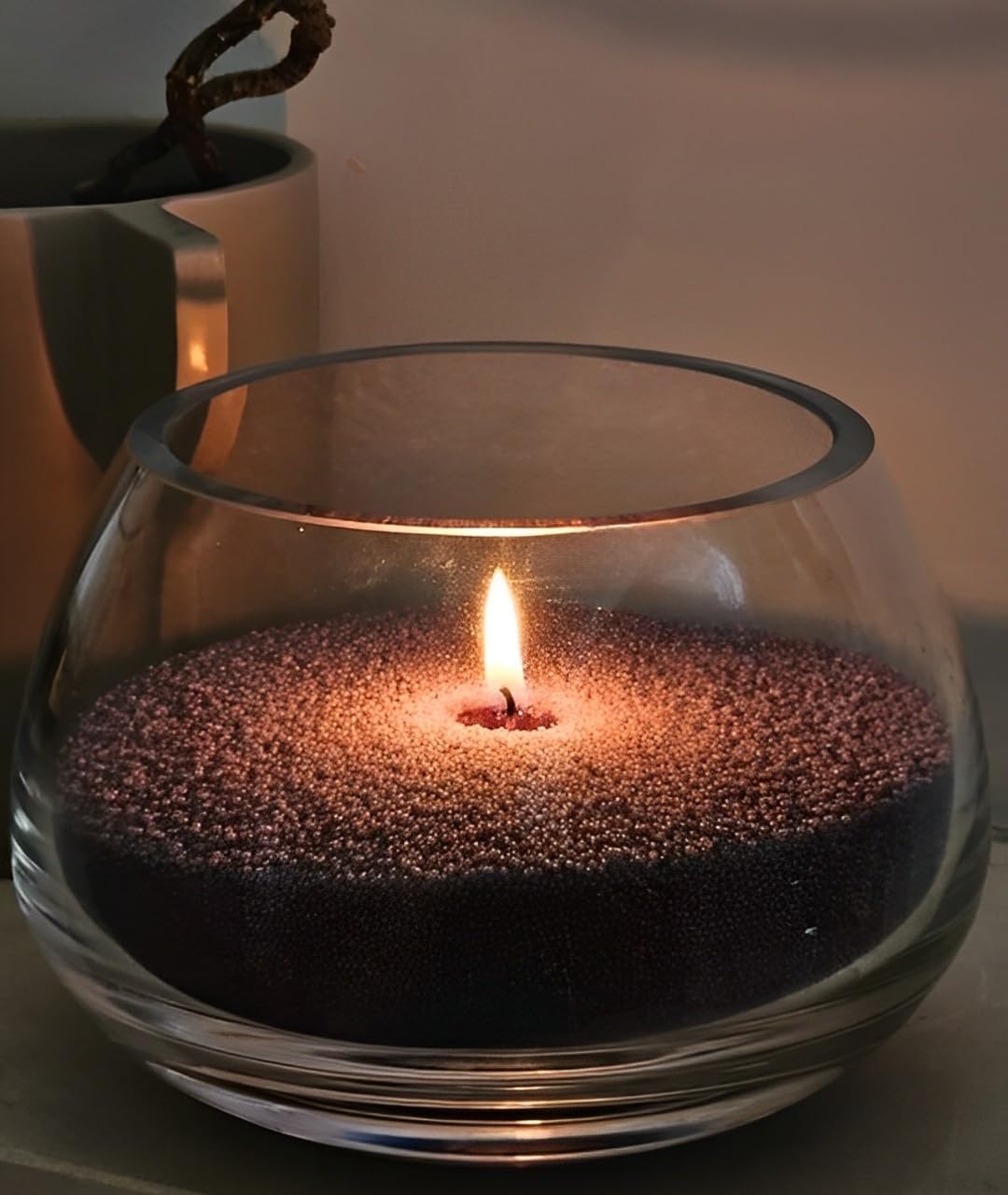 NICEME Customized Powder Candle Making Kit, 11Lb/ 5kg Refillable Beaded Wax Sand All Natural Reusable DIY Pearled Candle Self Extinguish w/ 200 Wicks & 200 Stickers & 2 Centering Devices