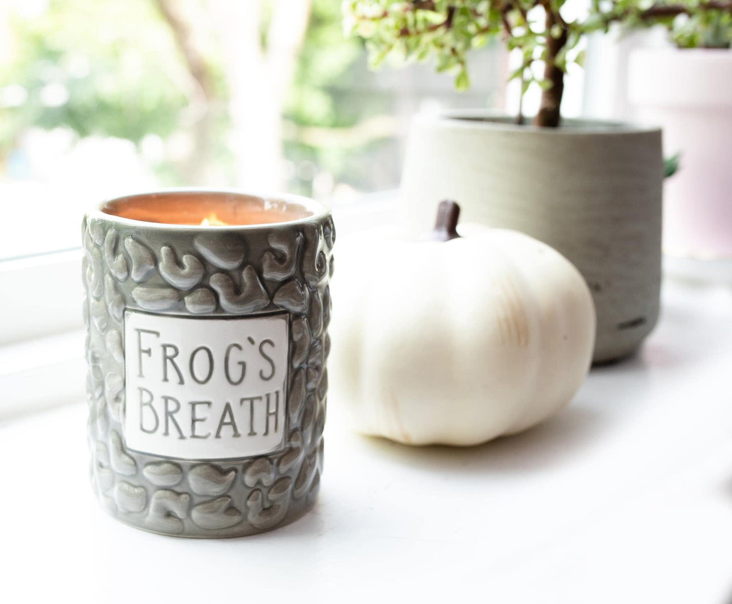 Disney The Nightmare Before Christmas Sally Frog's Breath Jar Ceramic Candle | Floral Muguet Fragrance with 35-Hour Burn Time