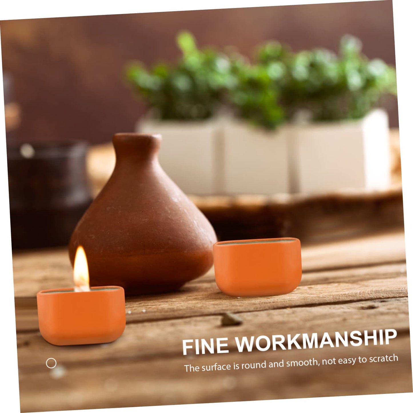 PLAFOPE Iron Material Scented Candle Holder Airtight Tinplate Candle Jar for DIY Projects