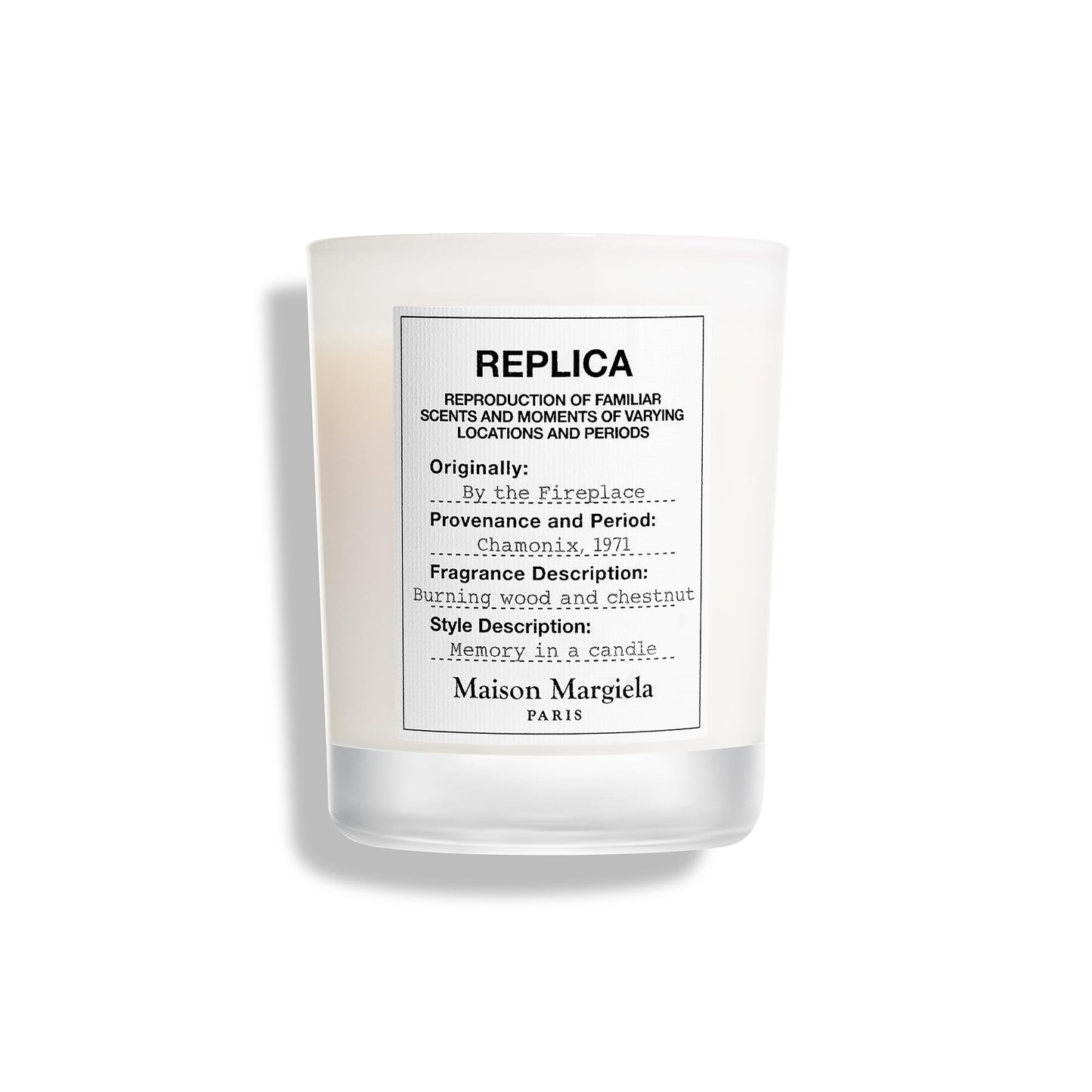 Maison Margiela - Replica - by The Fireplace Scented Candle - Warm & Spicy Fragrance - with Chestnut, Wood & Vanilla - 5.8 Oz