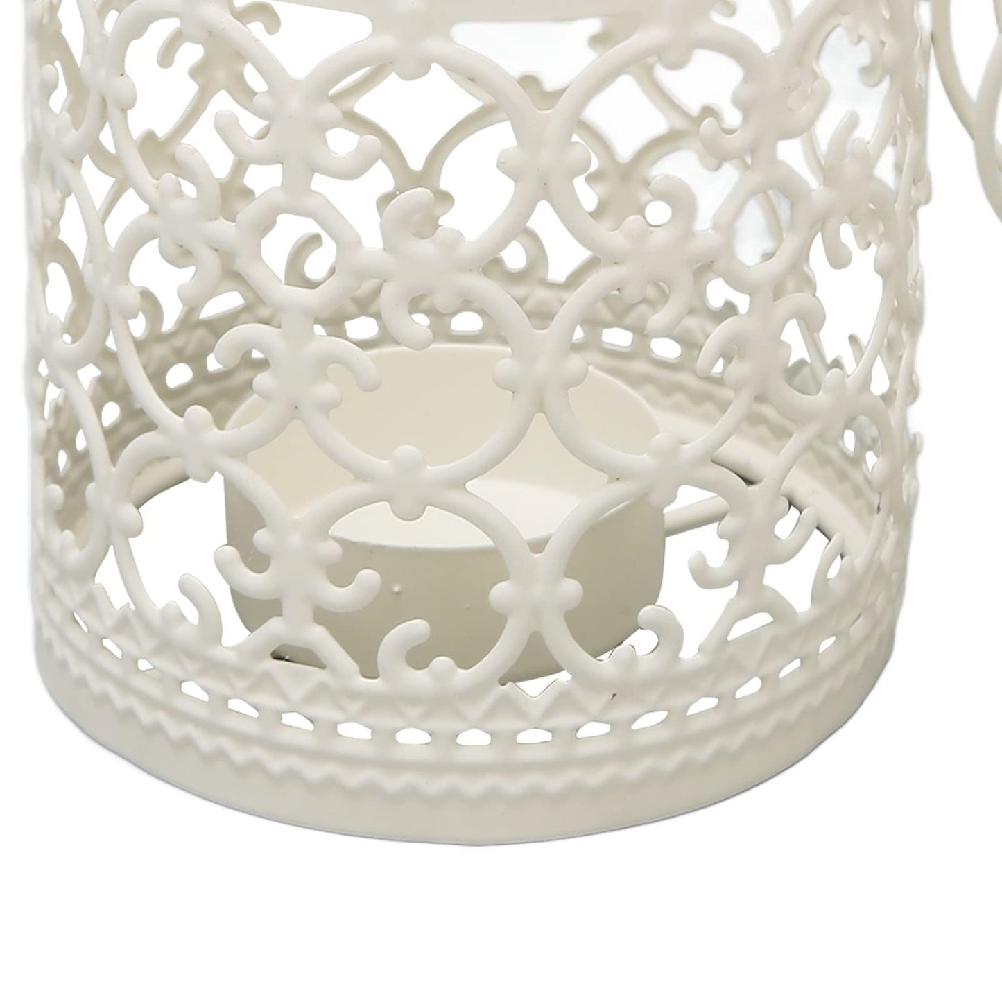 Tealight Lantern Hollow Pattern Decorative Metal Bird Cage Candle Holder for Dining Table Wedding Party