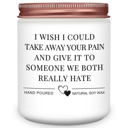 Homsolver Get Well Soon Gifts for Women, After Surgery Gifts, Feel Better, Cheer Up,Cancer,Get Well, Grieving Gift for Women, Friend, Family, Coworker, Wish Scented Candle