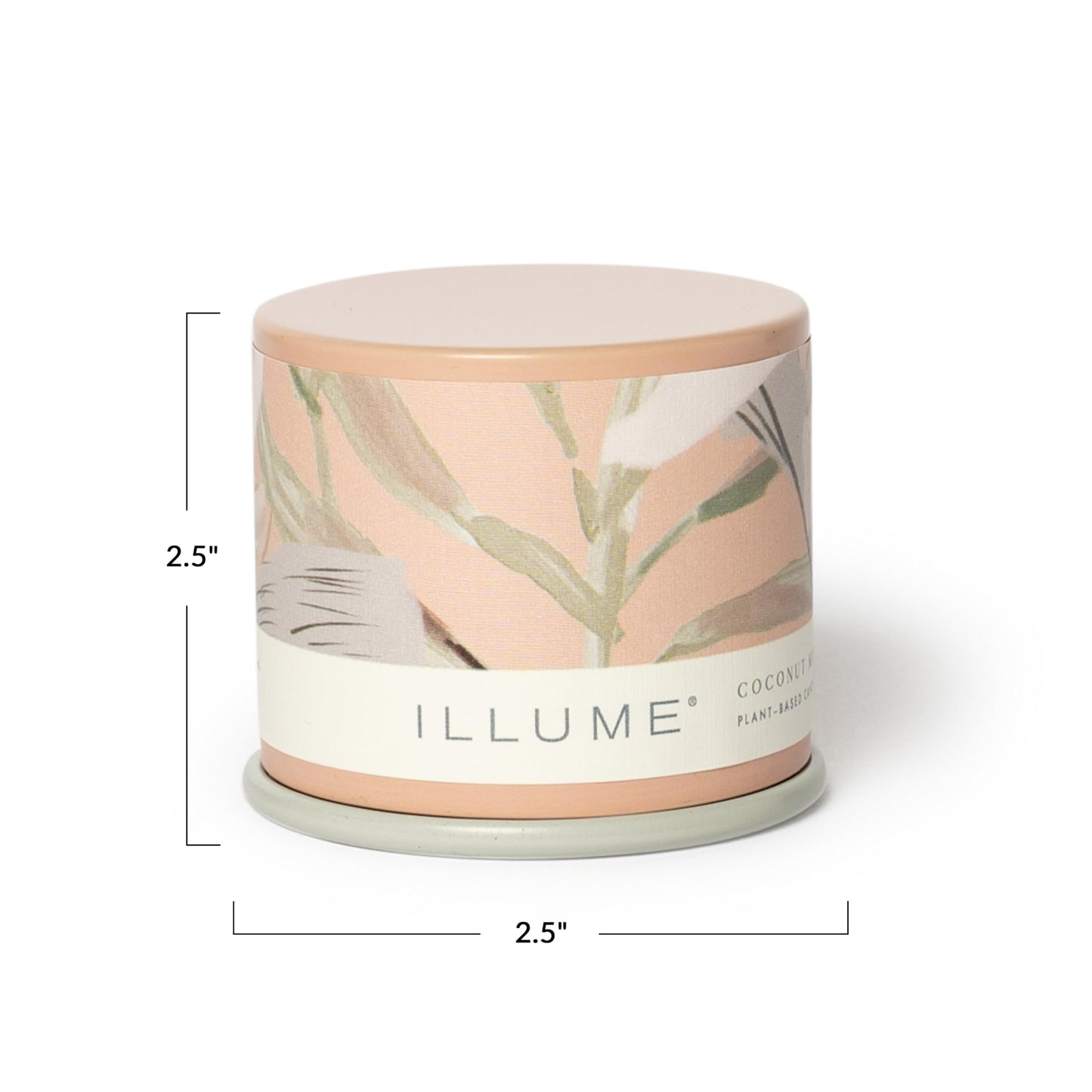 Illume Beautifully Done Essentials Coconut Milk Mango Demi Vanity Tin Scented Candle
