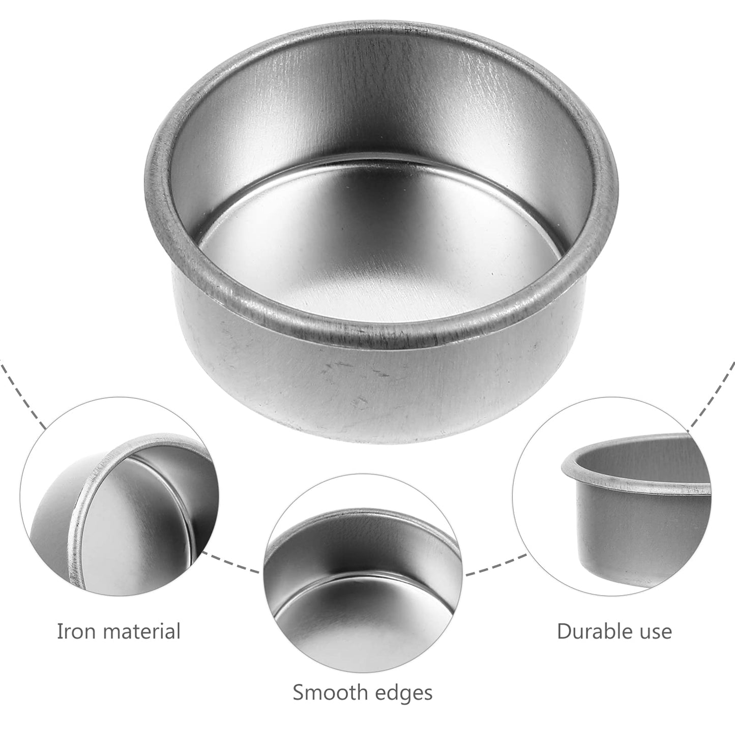 Uonlytech 20Pcs Tea Light Tins Cups Metal Tea Light Case Containers Empty Scented Candle Cup DIY Tealight Candle Holders for Christmas Wedding Table Decoration