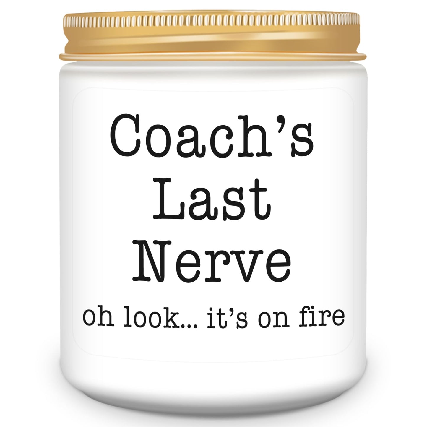 Homsolver Coach Gifts for Women & Men, Thank You, Appreciation, Christmas, Birthday Gift for Baseball Softball Volleyball Hockey Coaches,Coach's Last Nerve Scented Candle