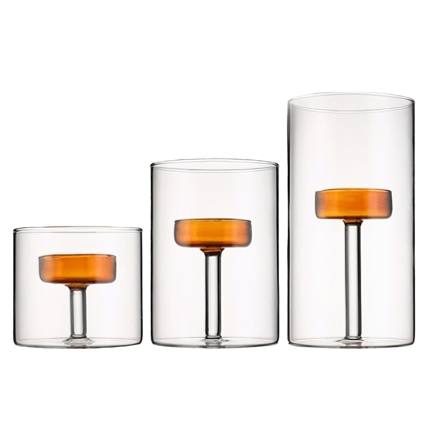 Maimeili Glass Candle Holder Hurricane Crystal Decorative Candle Fits Standard Tealight for Table Wedding Dinning Centerpieces Party Supplies Home Decor