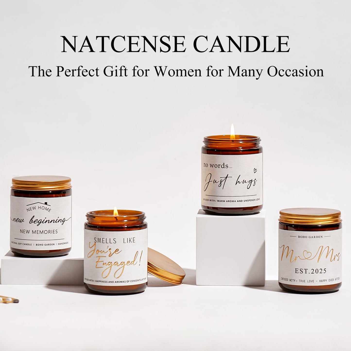 Sympathy Gifts for Loss of Loved One - No Words,Just Hugs Candle,Bereavement Gift, Condolence Gift
