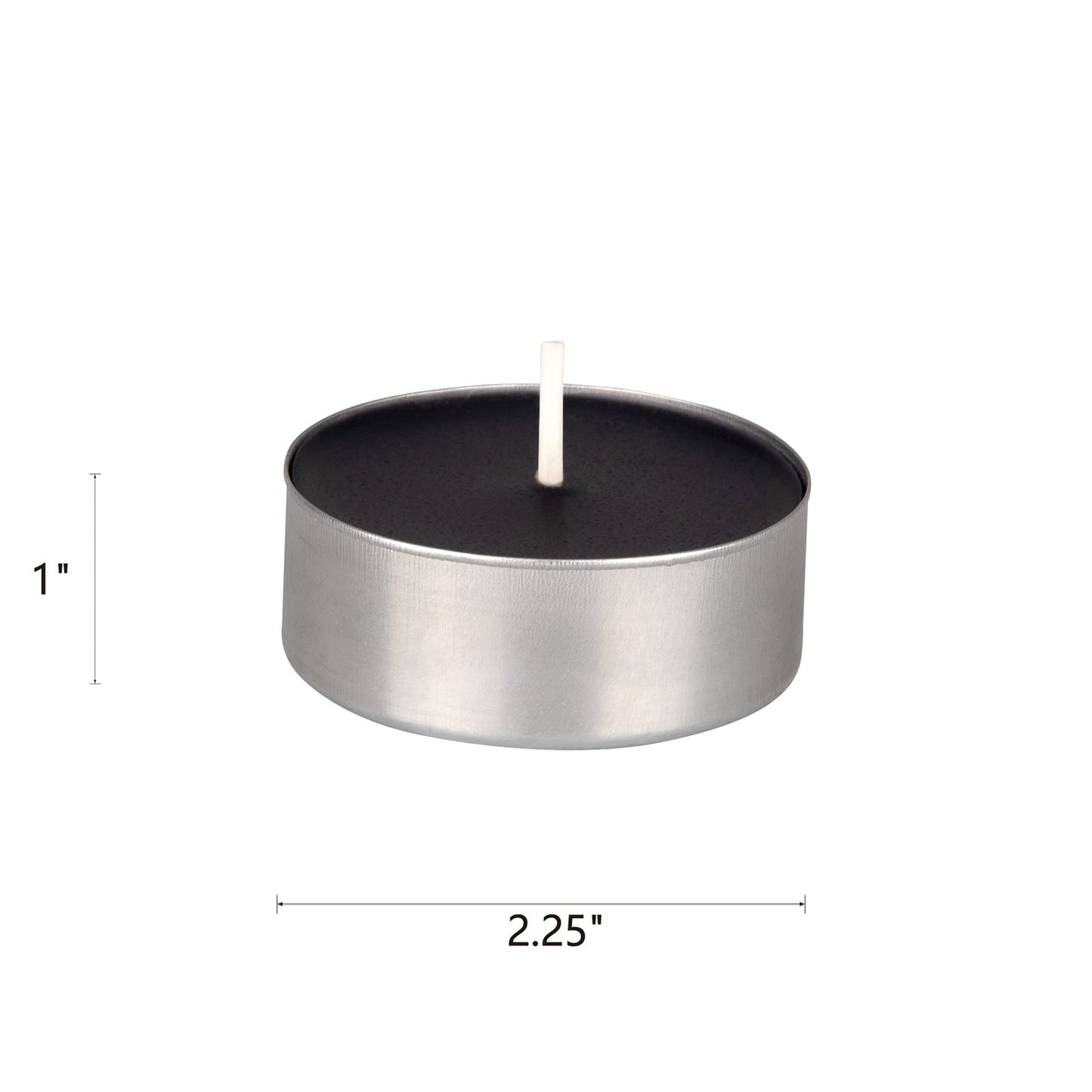 Mega Candles 12 pcs Unscented Oversize Black Tea Lights Candles, Pressed Wax Candle 12 Hour Burn Time, Home Décor, Wedding Receptions, Occasions, Events, Meditations, Tranquility, Spa