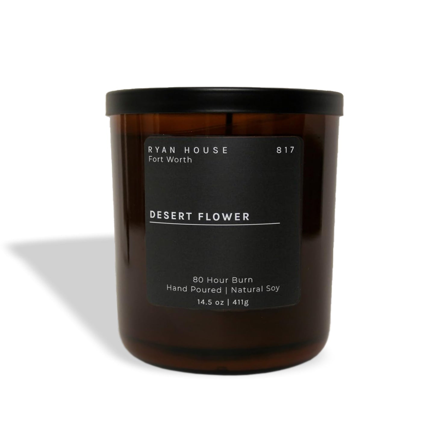 Ryan House Candles Thoughtfully Designed Ethically Elevated Luxurious 14.5 Ounce Hand Poured Natural Soy Scented Votive Jar Candle for Home or Office, Desert Flower