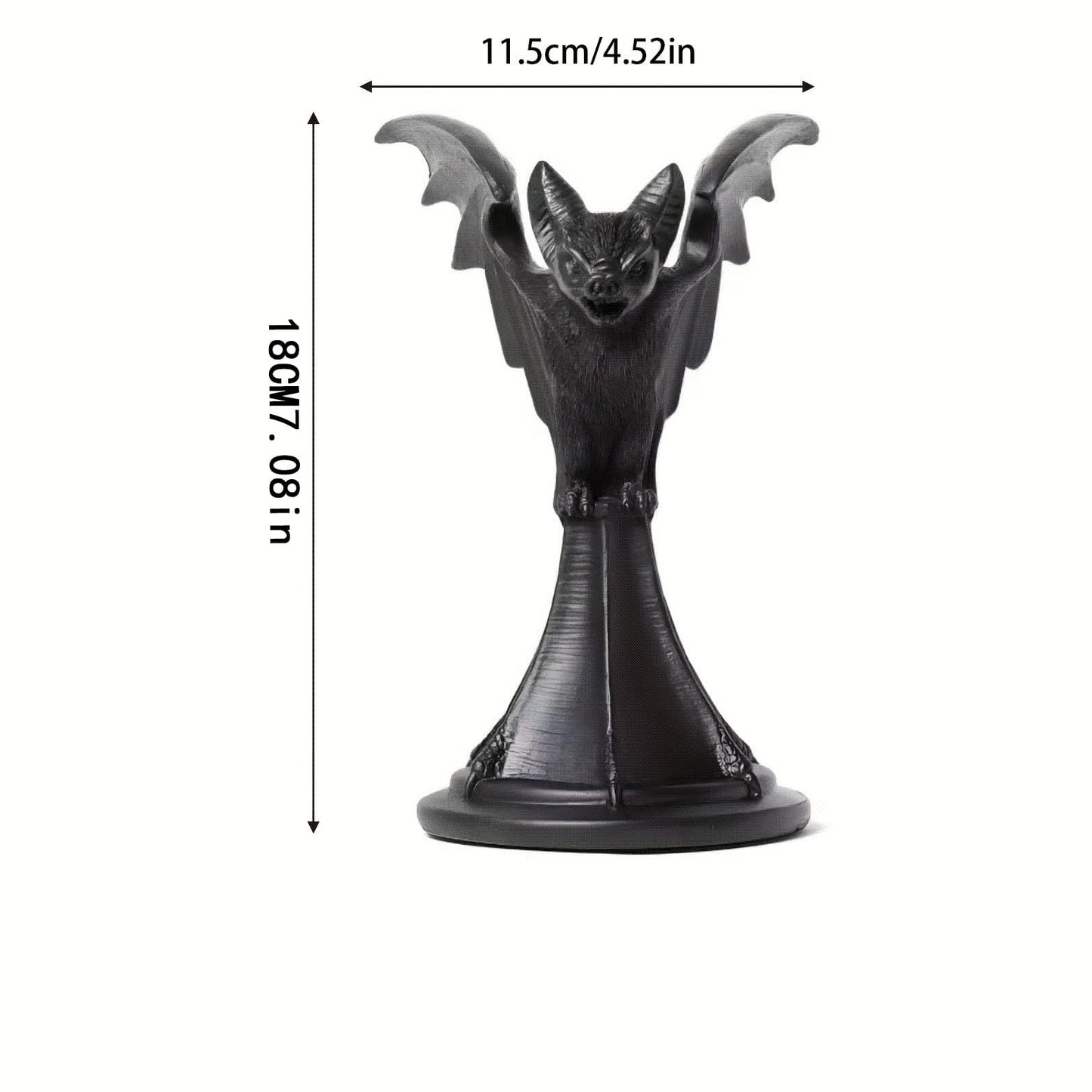 Gothic Decor Bat Halloween Candle Holder for Home-Goth Gift Candle Sticks Holder (Bat)