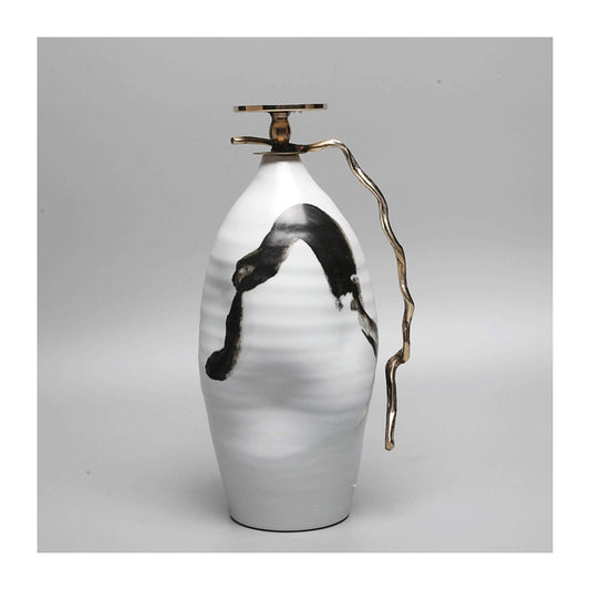 XILIN-1987 Candle Holderss Modern Chinese Candle Holder Ceramic Candlesticks Decoration Living Room Creative Crafts Ornaments Decorative Candlestick (Color : C)