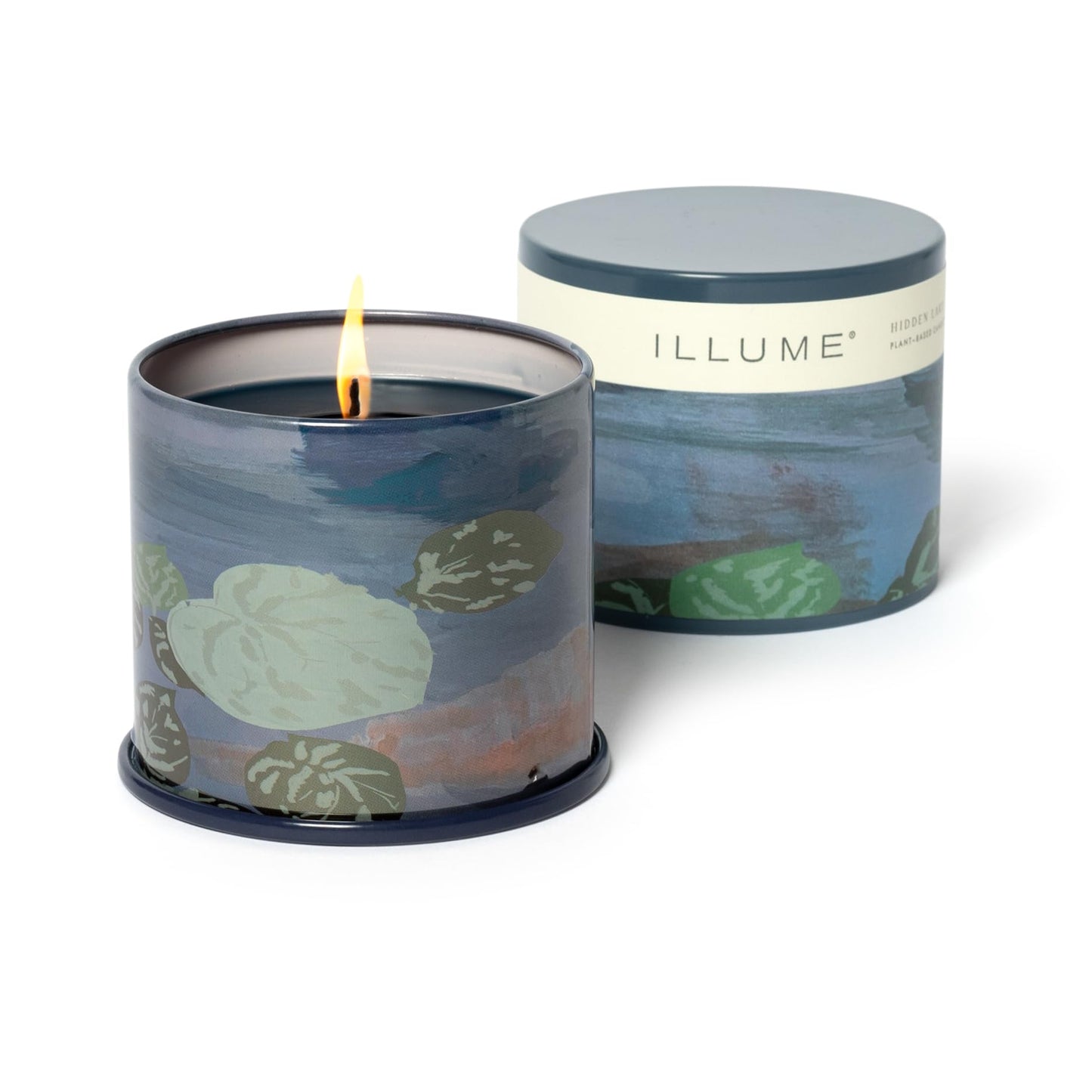 Illume Beautifully Done Essentials Hidden Lake Vanity Tin Scented Soy Candle