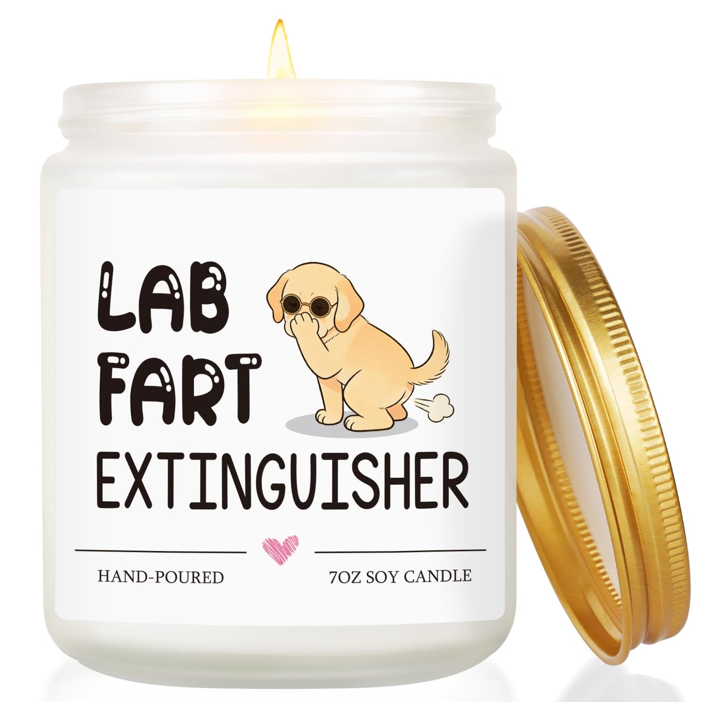 Funny Dog Lovers Lab Candle Labrador Retriever Gifts for Women Dog Mom Mothers Day Christmas Birthday Gifts for Girlfriend Sister Bestie Best Friend Her Wife Presents Lavender Scented Soy Candle