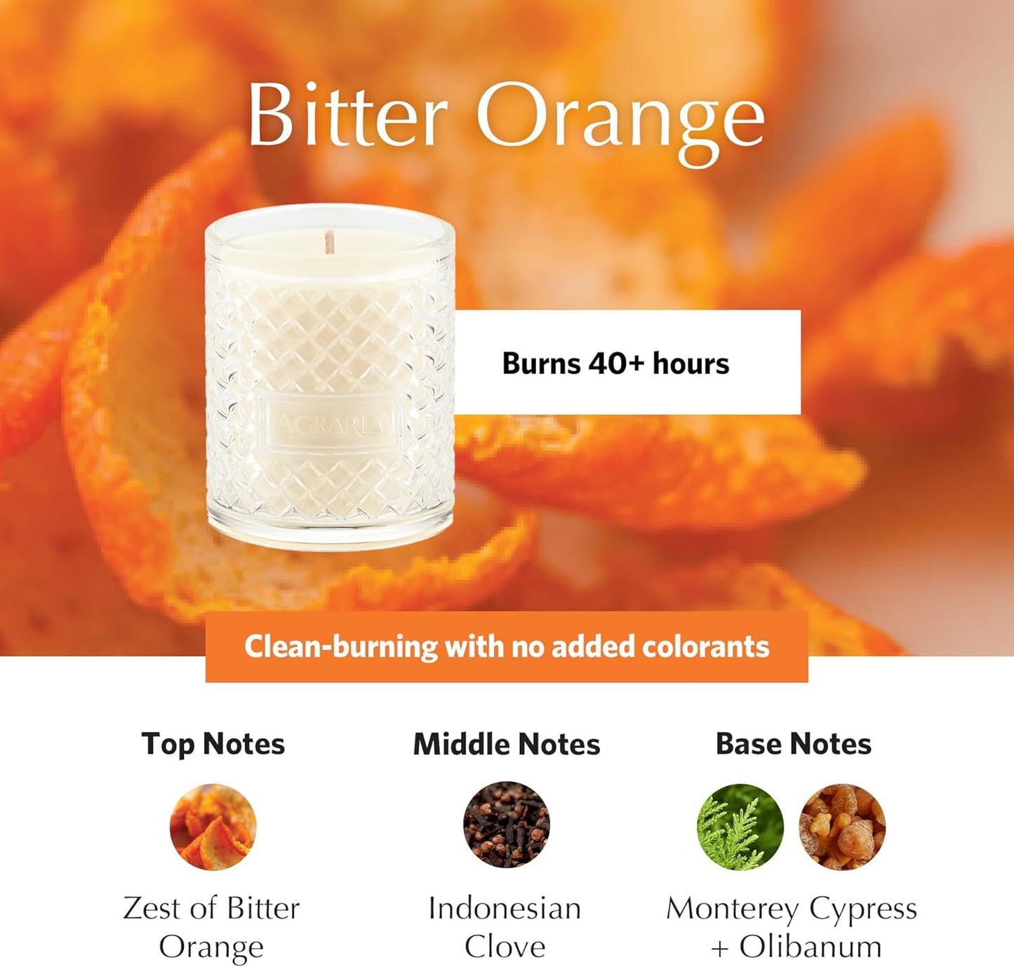 Bitter Orange Holiday Scented Candle, 7oz
