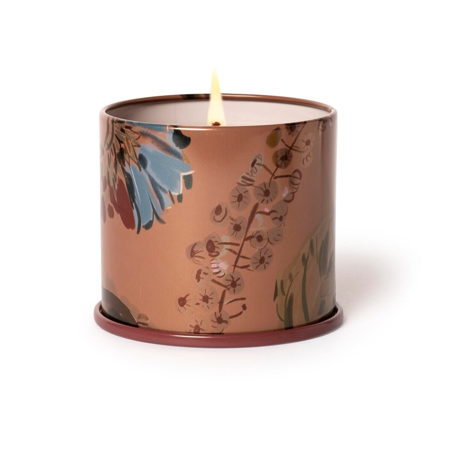 Illume Beautifully Done Essentials Terra Tabac Vanity Tin Scented Candle, 3" L x 2" W x 1" H