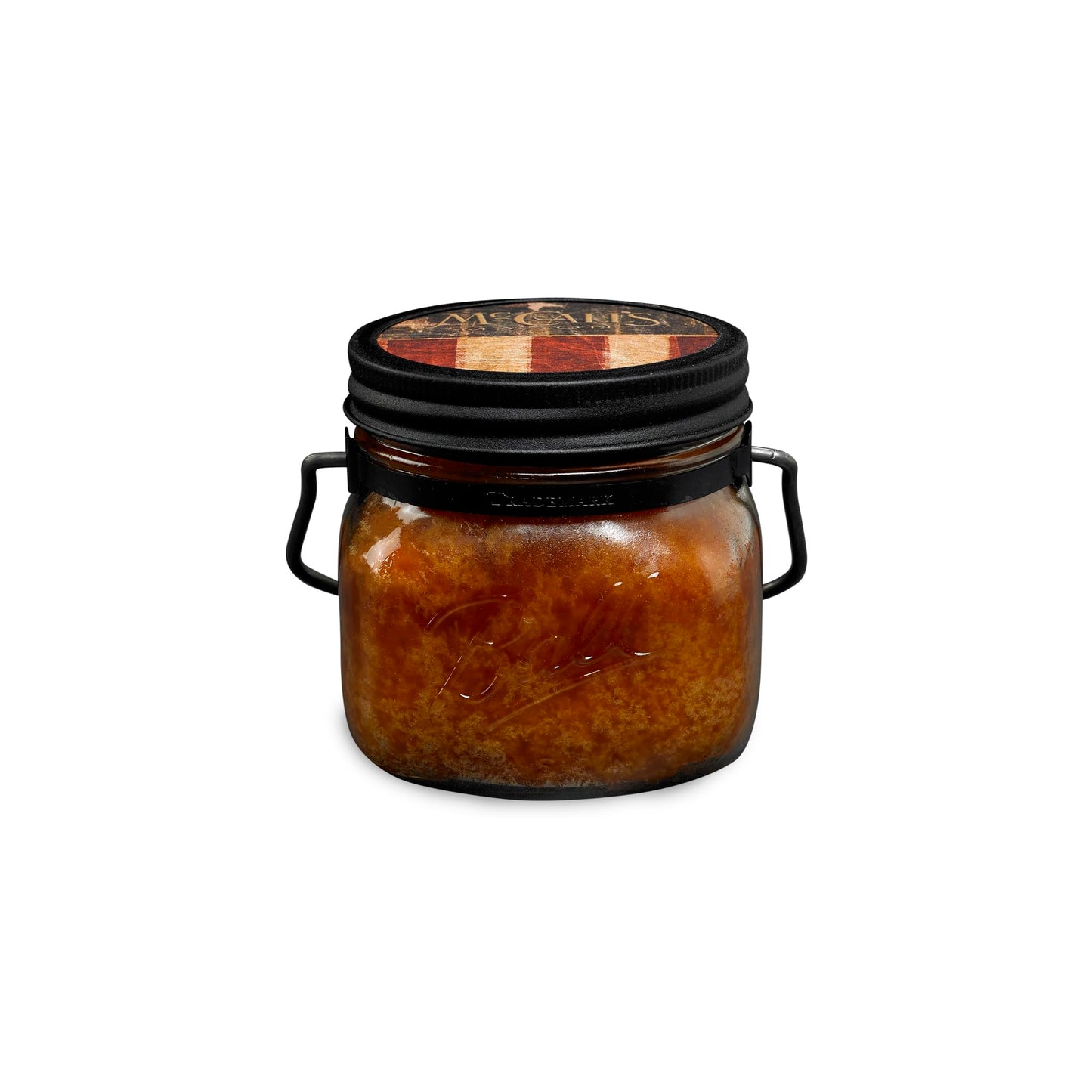 McCall’s Candles | Vanilla Bourbon | 16 oz Two-Wick Scented Candle | USA-Poured | Vintage Mason Jar with Carrying Handle | Warm Vanilla, Honey & Bourbon Fragrance